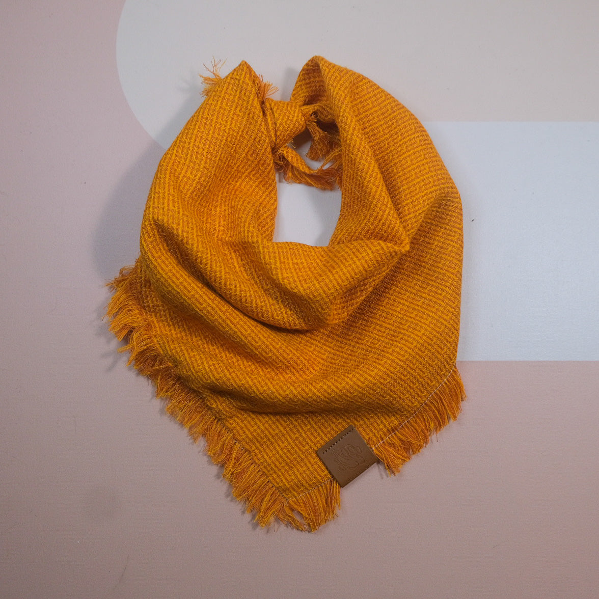 Orange dog bandana with Fringe | Aesthetic Doggo | by The Doggo