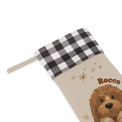 Boho Stocking | Custom Pet Portrait