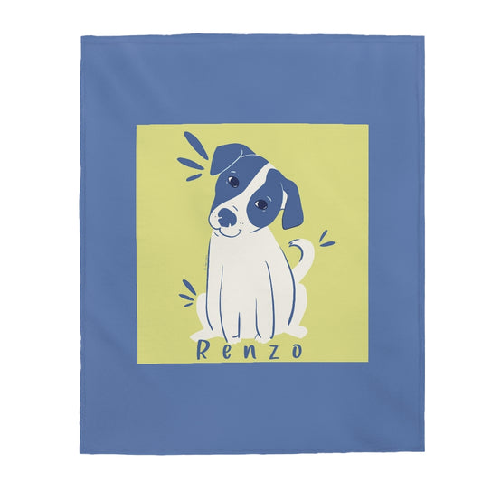 Custom Blanket | cobalt blue - The Doggo Design Co
