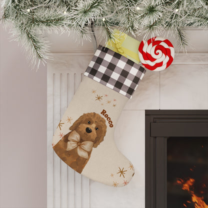 Boho Stocking | Custom Pet Portrait