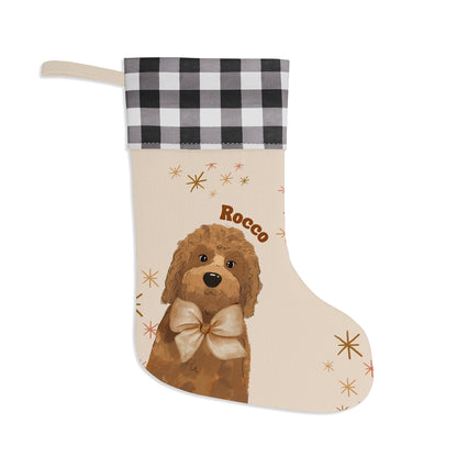 Boho Stocking | Custom Pet Portrait