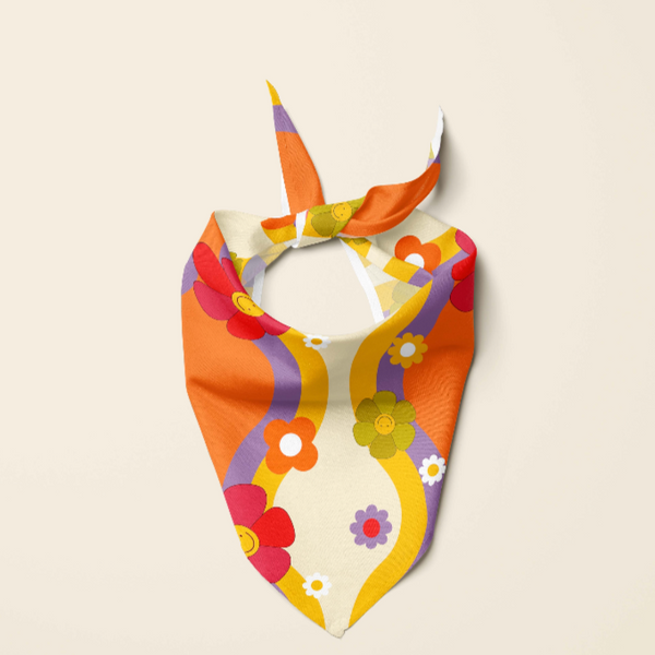 Summer Dog Bandana Cute Korean Pet Collar Plush Scarf Bib Bandana