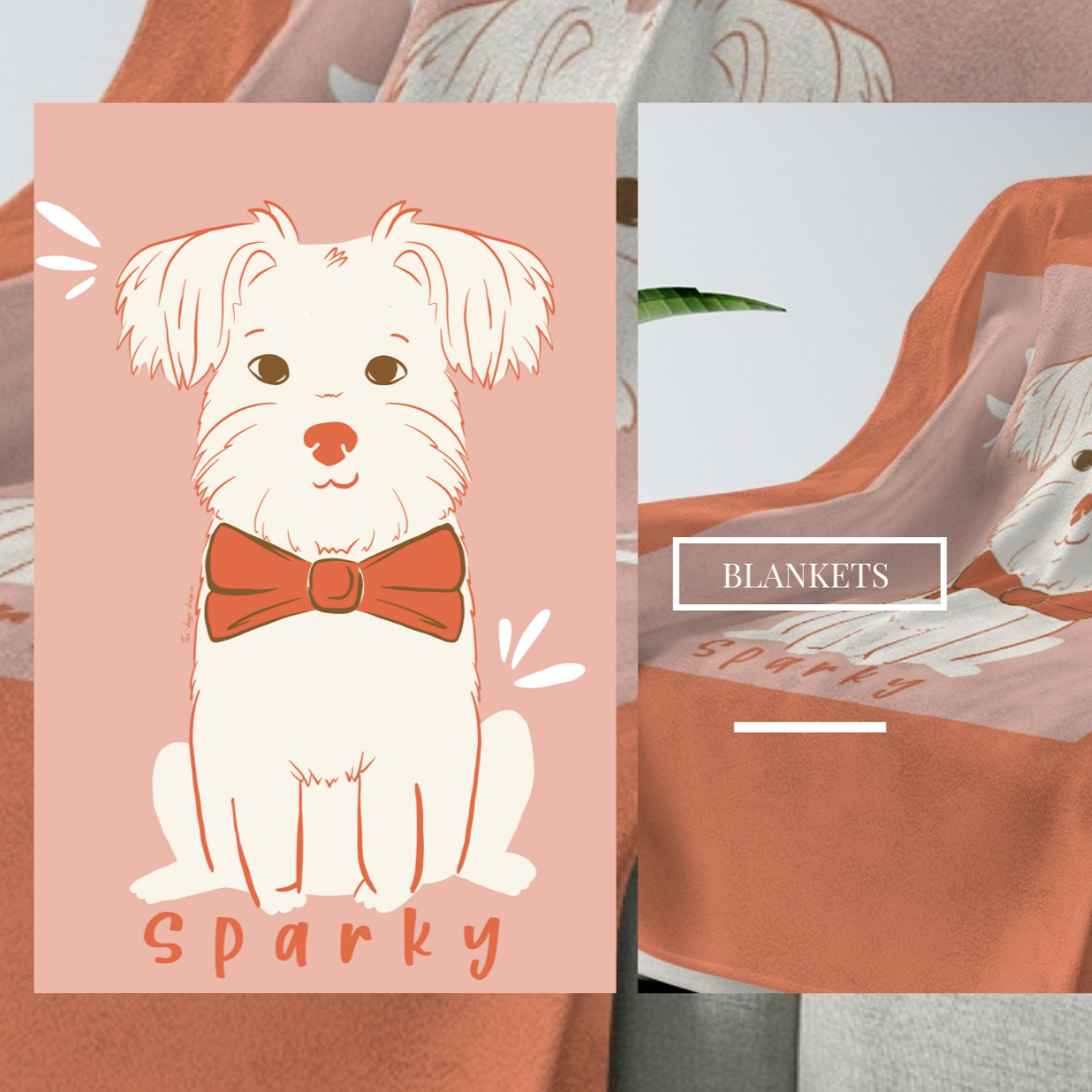 custom pet blanket | the doggo