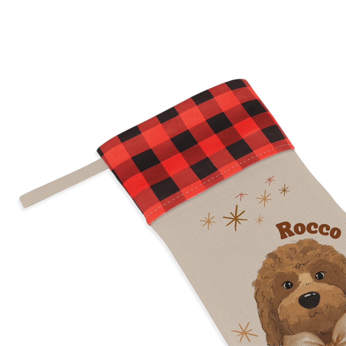 Boho Stocking | Custom Pet Portrait