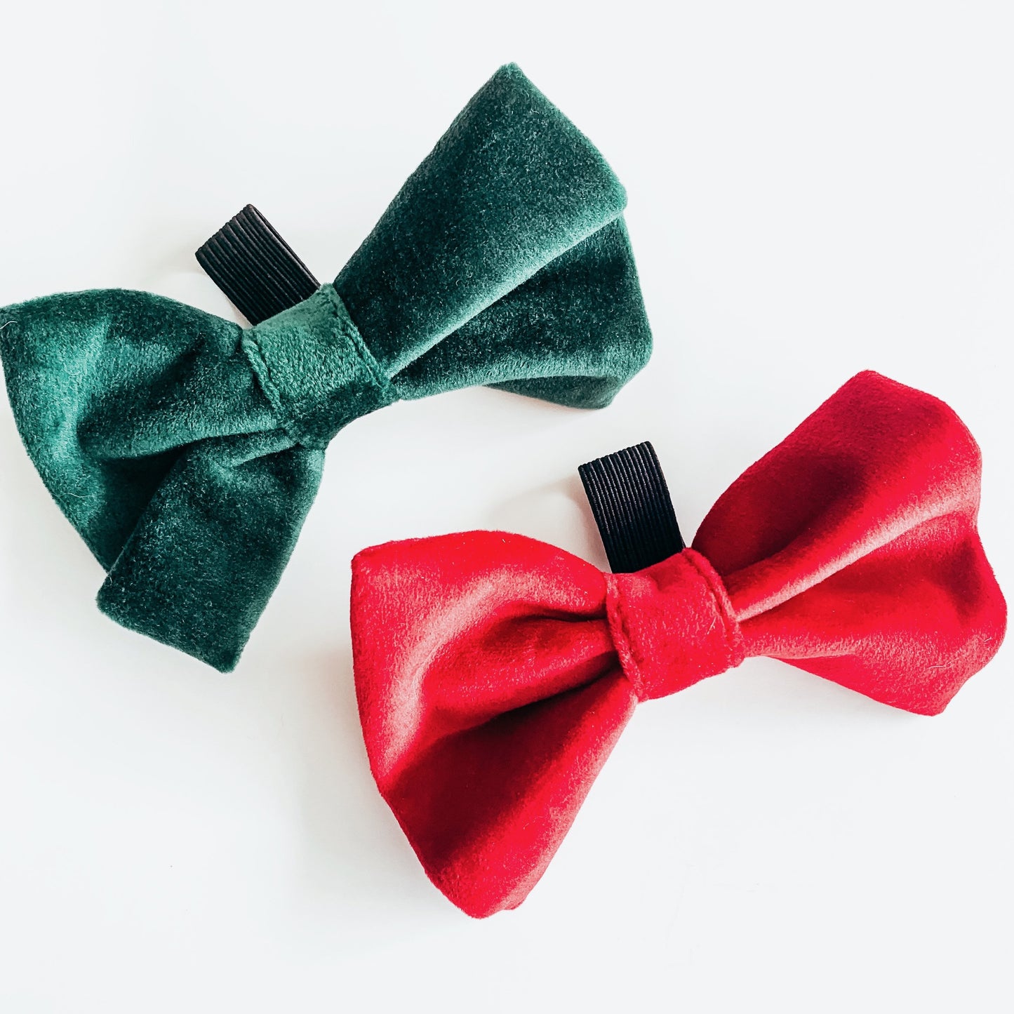 Jolly Rancher Red | Velvet Bowtie - The Doggo Design Co